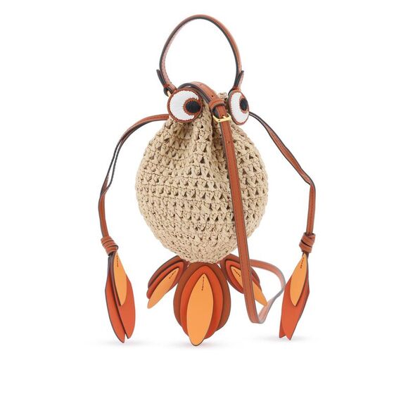 ANYA HINDMARCH Handbags - ANYA HINDMARCH Raffia Gold Fish Handbag